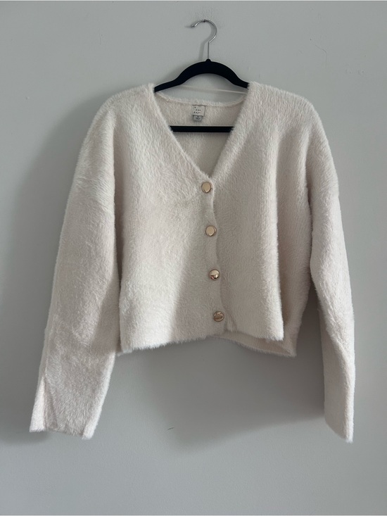a new day Sweaters - a new day Cream V-Neck Button Cardigan Sweater